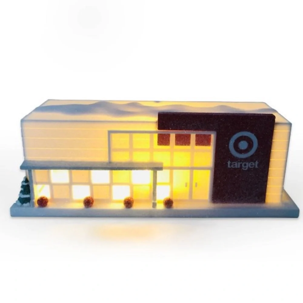 Target Bullseye Christmas Village Light-Up Target Store HARD TO FIND NWT 2024
